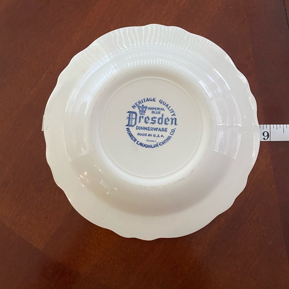 3 piece Dresden Imperial Blue dinnerware - Picture 5 of 13